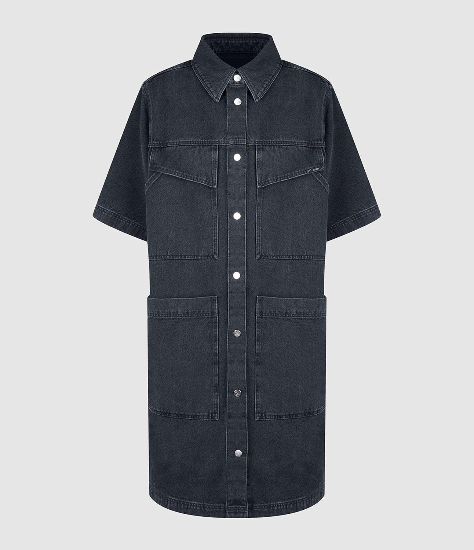 Robe Courte Denim Dark Grey