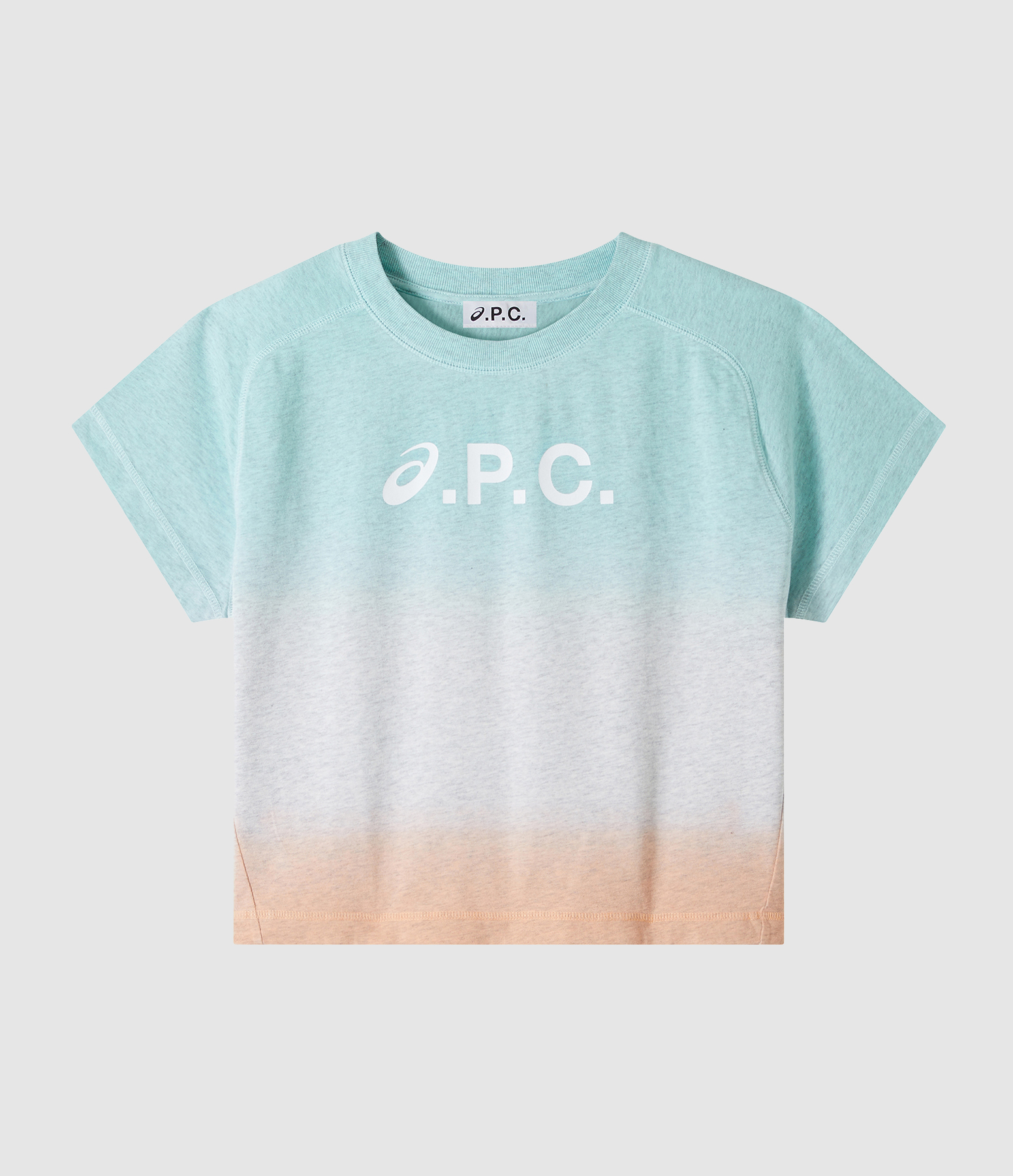 Tee-shirt Cloud Dip Dye Multicolore, Collaboration A.P.C x Asics