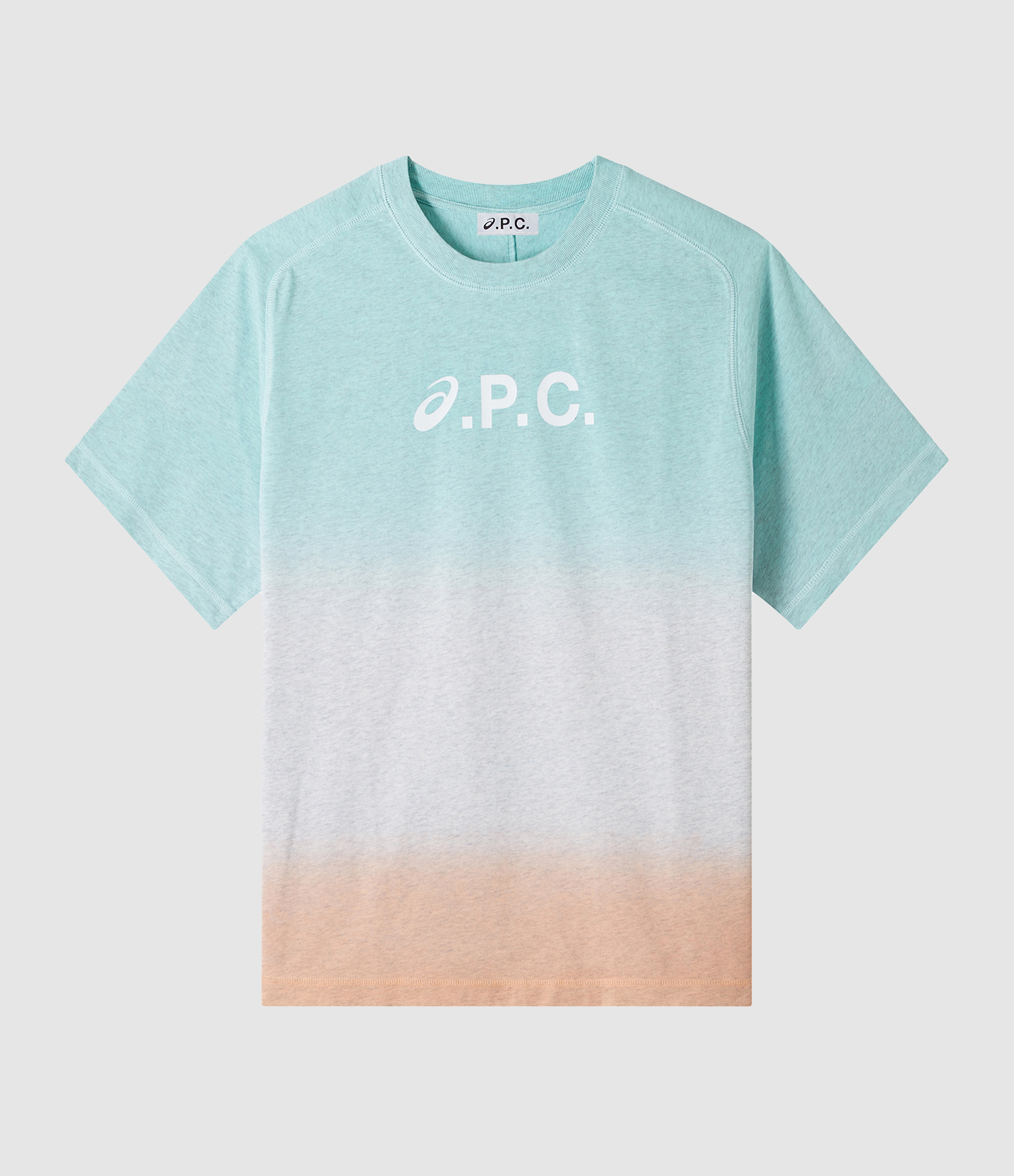 Tee-shirt Wind Dip Dye Multicolore, Collaboration A.P.C x Asics