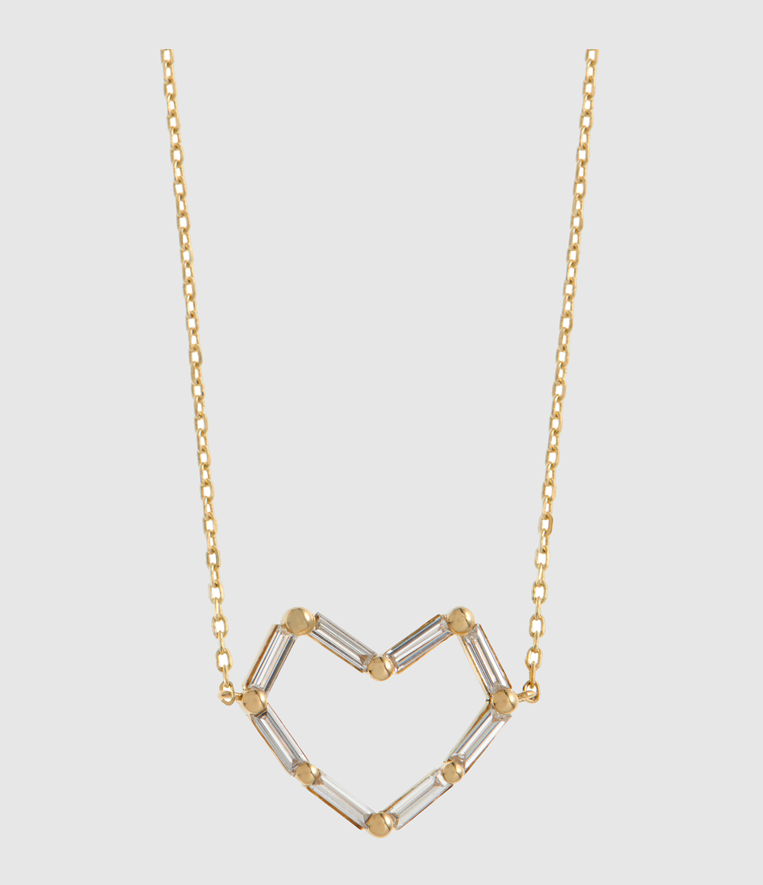 Collier Pendentif Big Cœur Or Rose Diamant