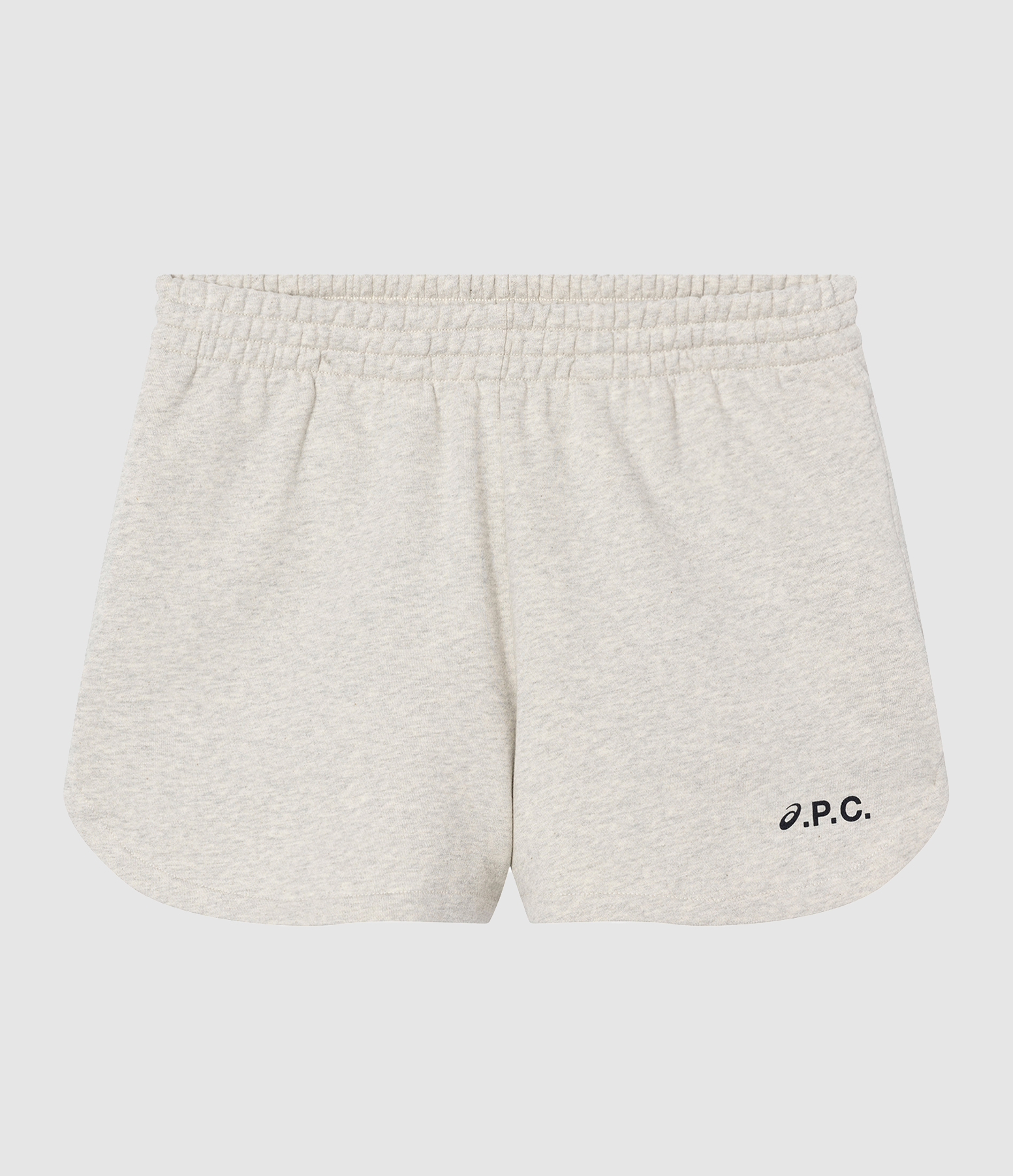Short Rain Gris Clair Chiné, Collaboration A.P.C x Asics