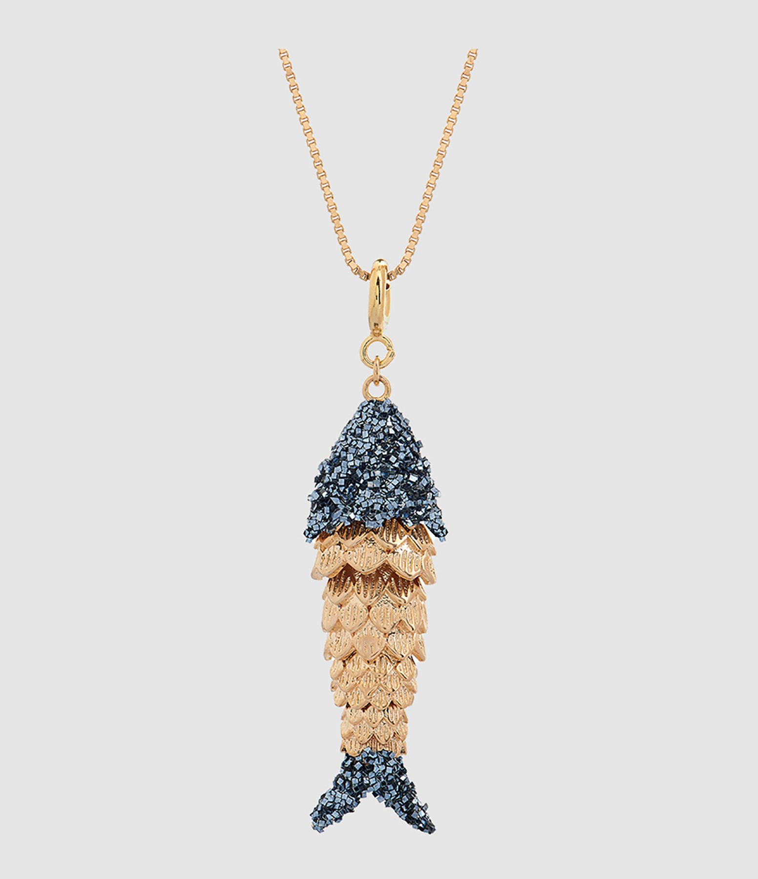 Pendentif Les Loulous Poisson XL Bleu Nuit