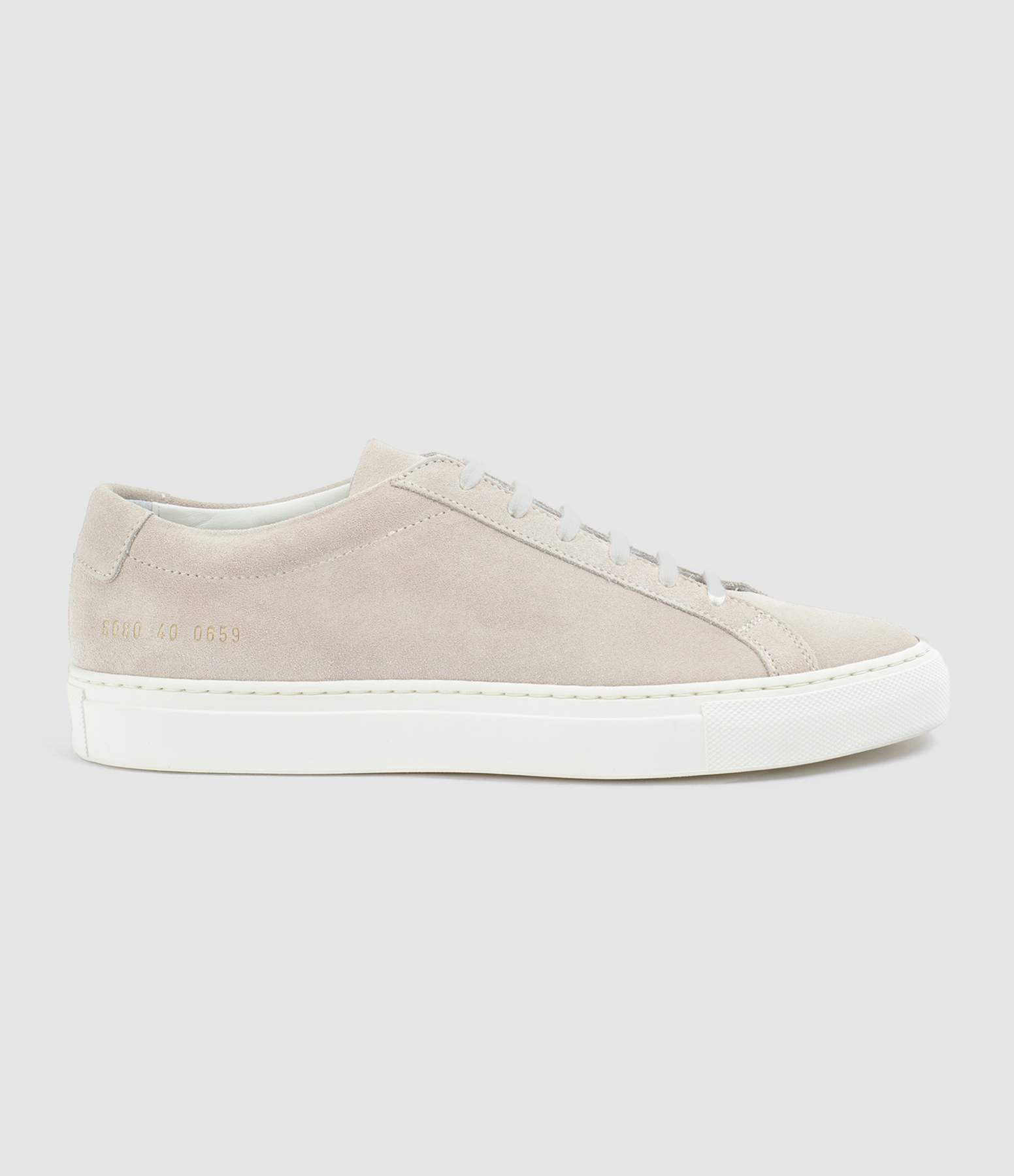 Baskets Achilles Cuir Suédé Nude