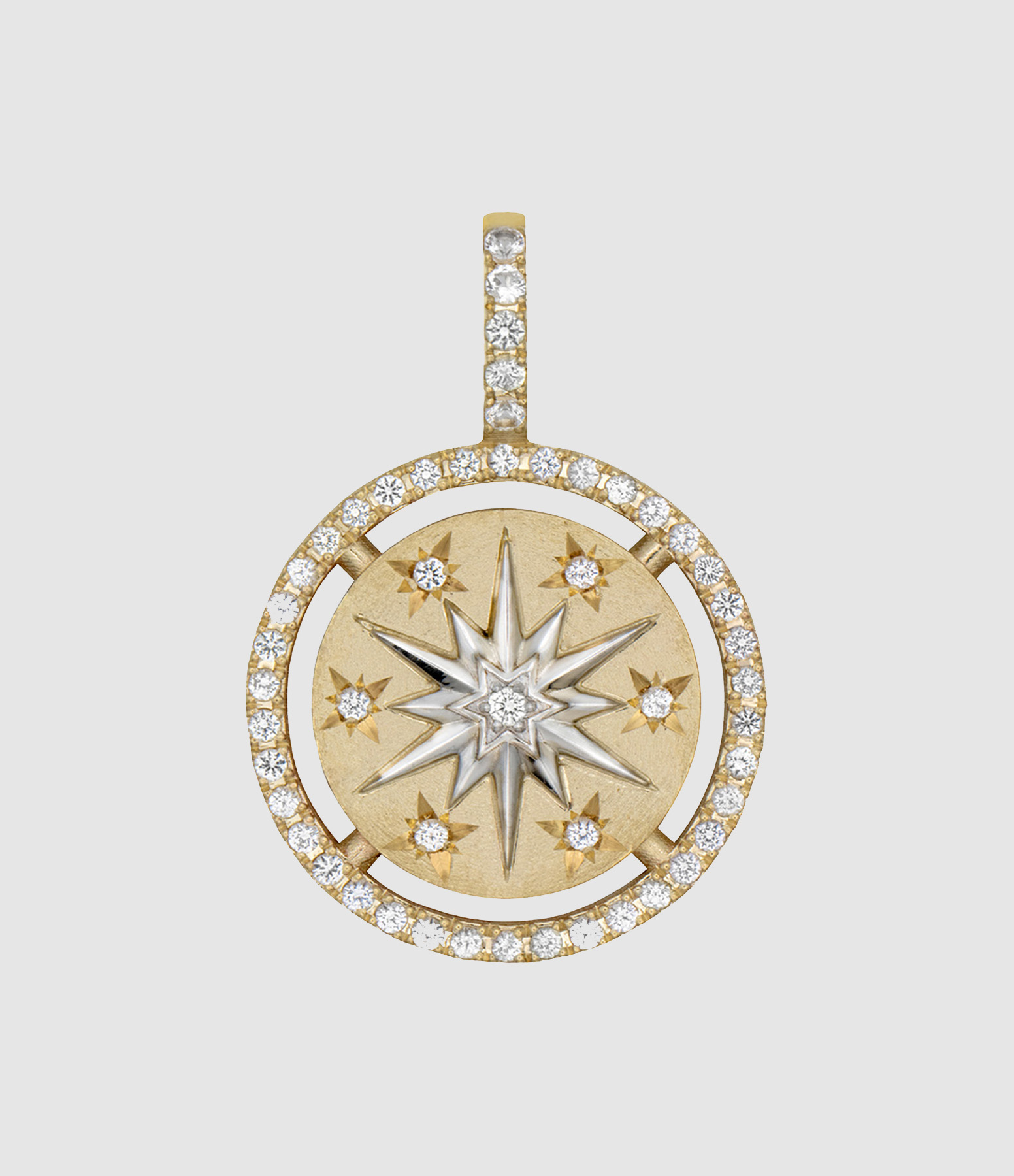 Pendentif Mini Constellation Saphirs Or Jaune