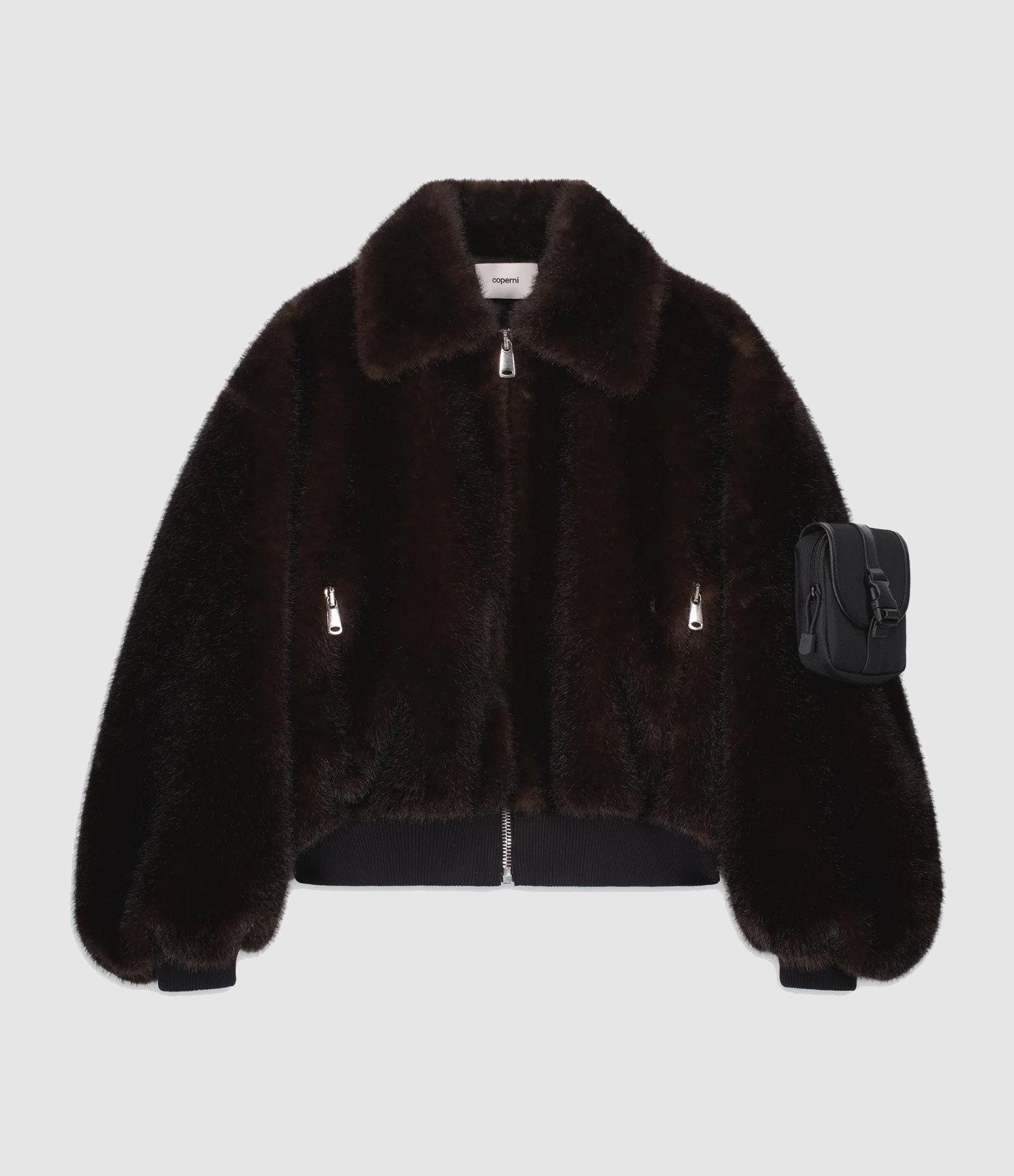 Blouson Fausse Fourrure Brown