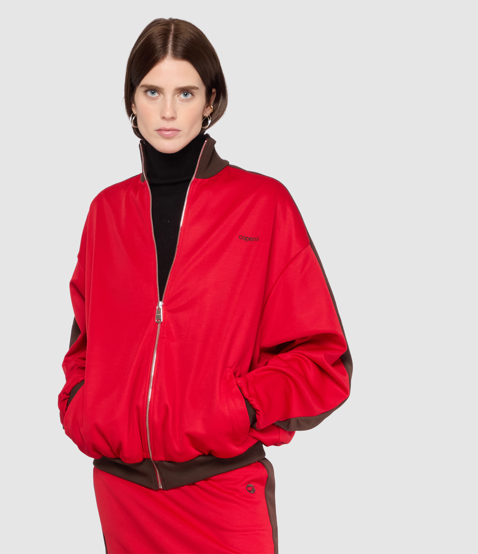 Veste Oversized Track Red
