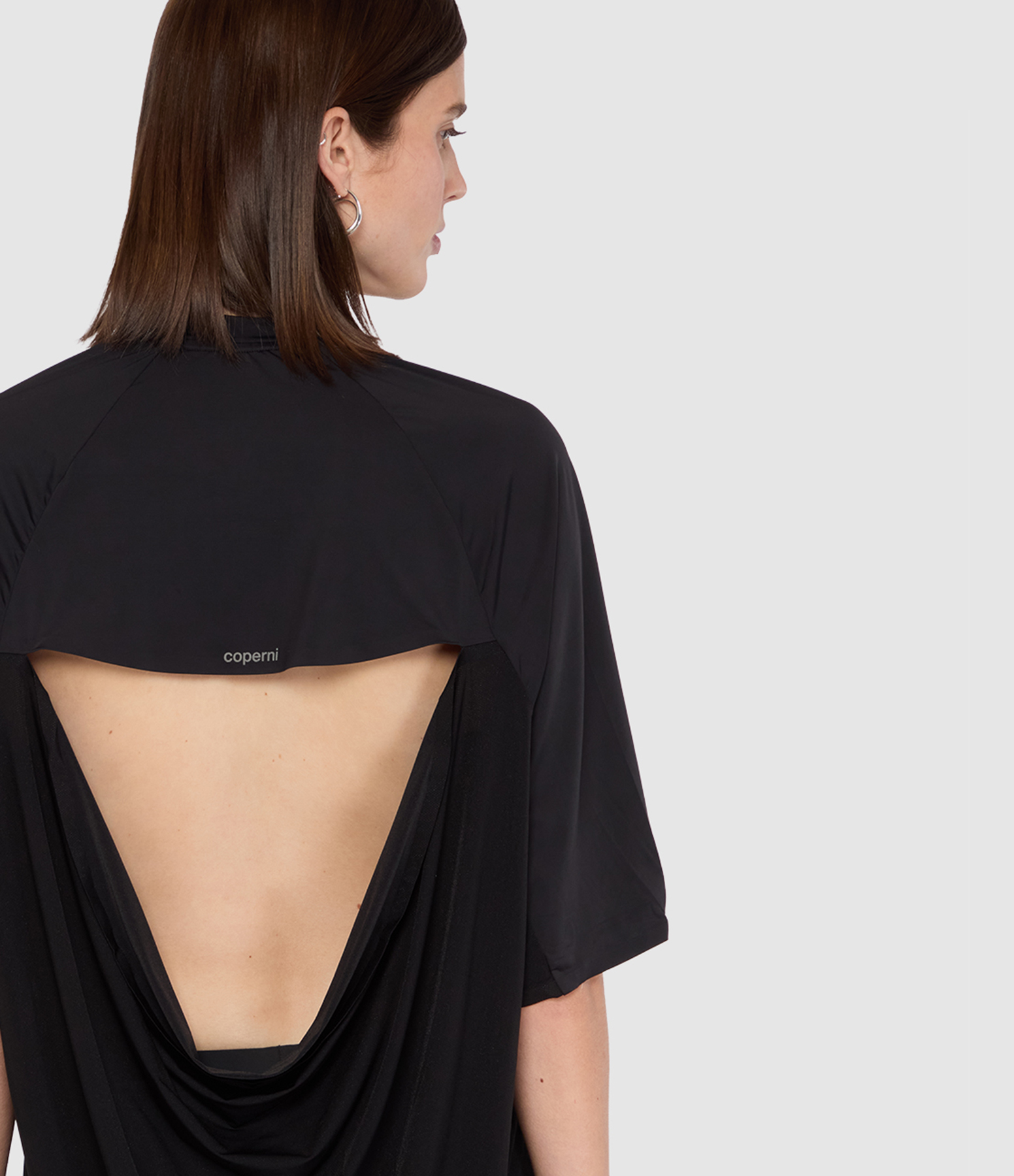 Tee Shirt Technical Open-Back Black