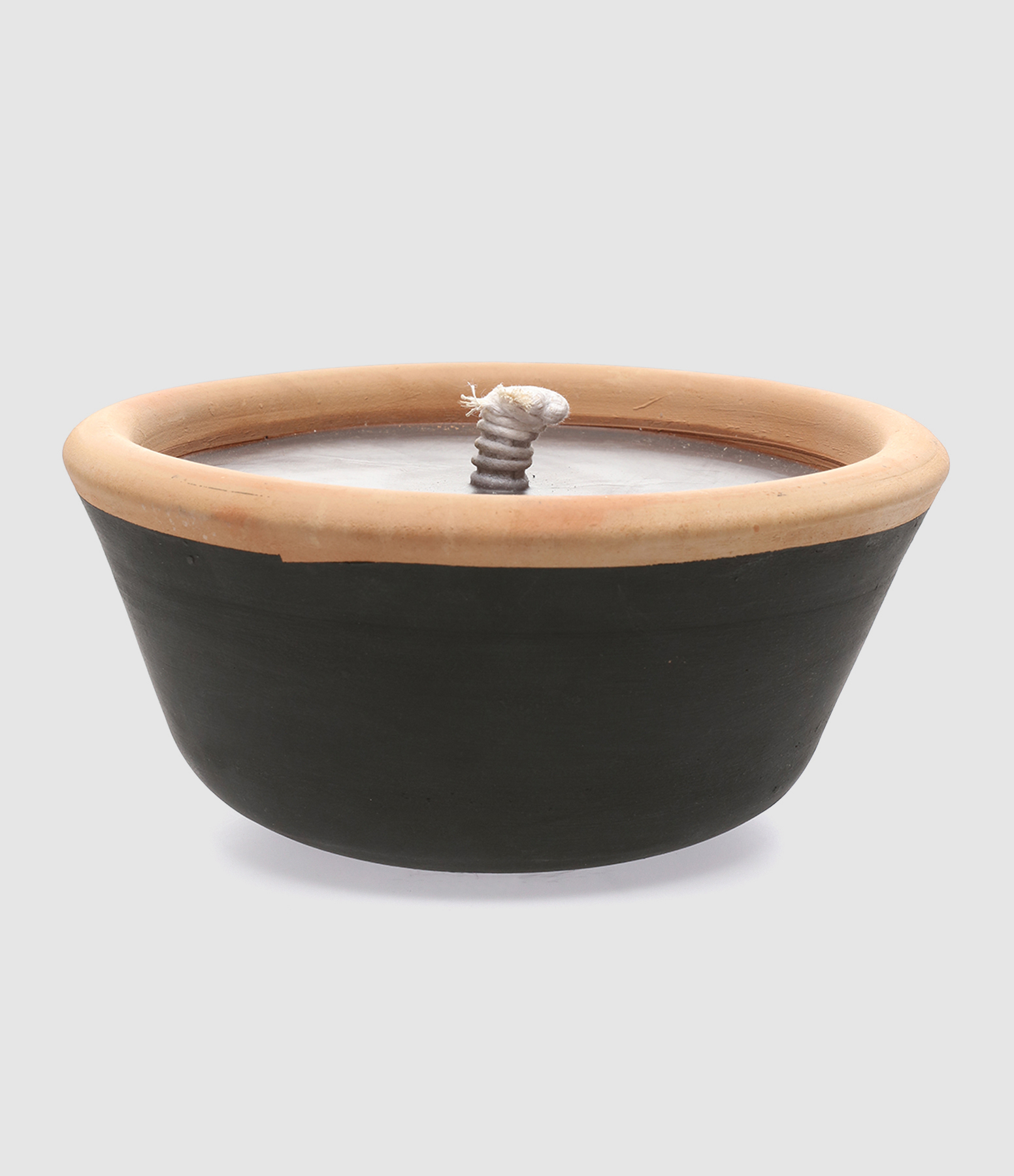 Bougie Pot Terre Cuite Noir