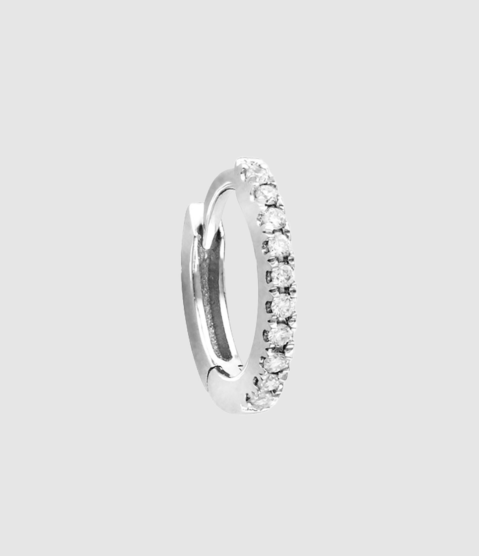 Mini Créole Pavée Or Diamants (vendue à l'unité)