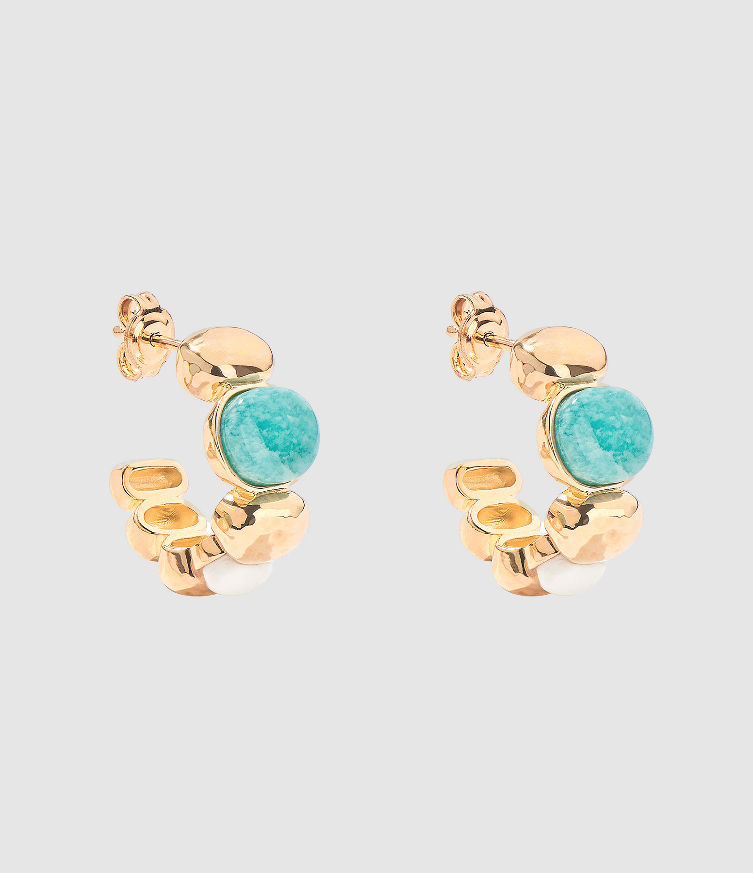 Créoles Etania Amazonite Ivoire