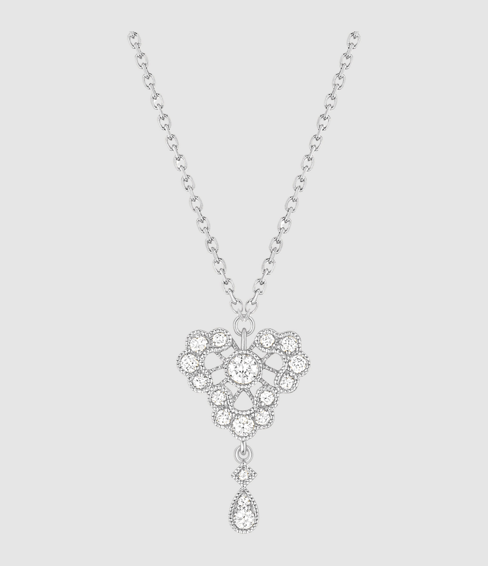 Collier Crush Diamants Or Blanc