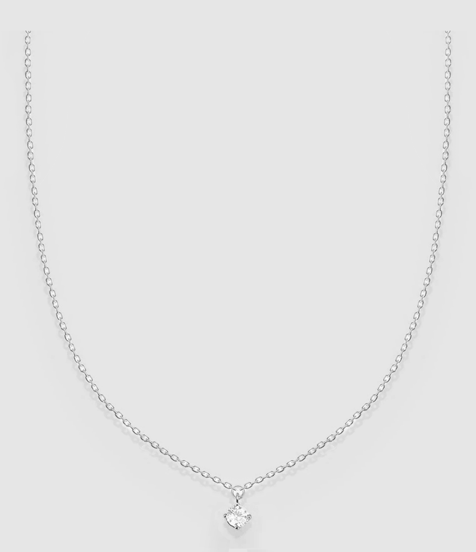Collier Stardust Diamant Or Blanc 