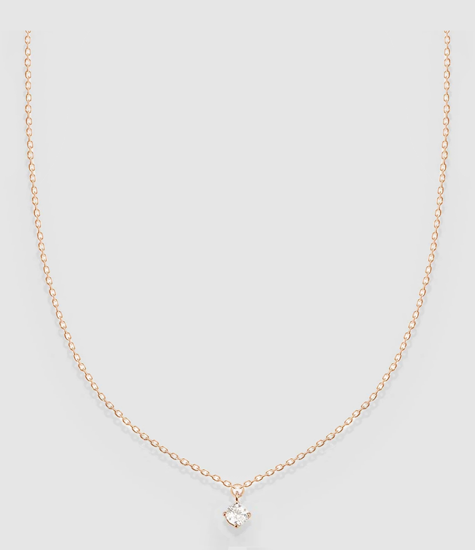 Collier Stardust Diamant Or Rose 