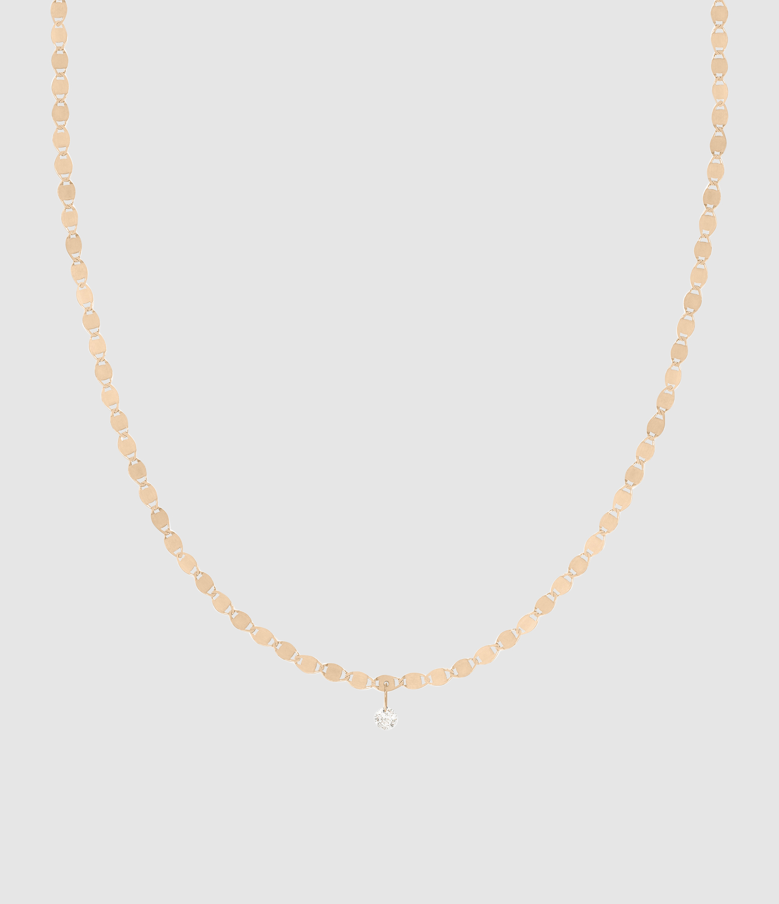 Collier Skin Tattoo M Or Rose, 40cm, Diamant