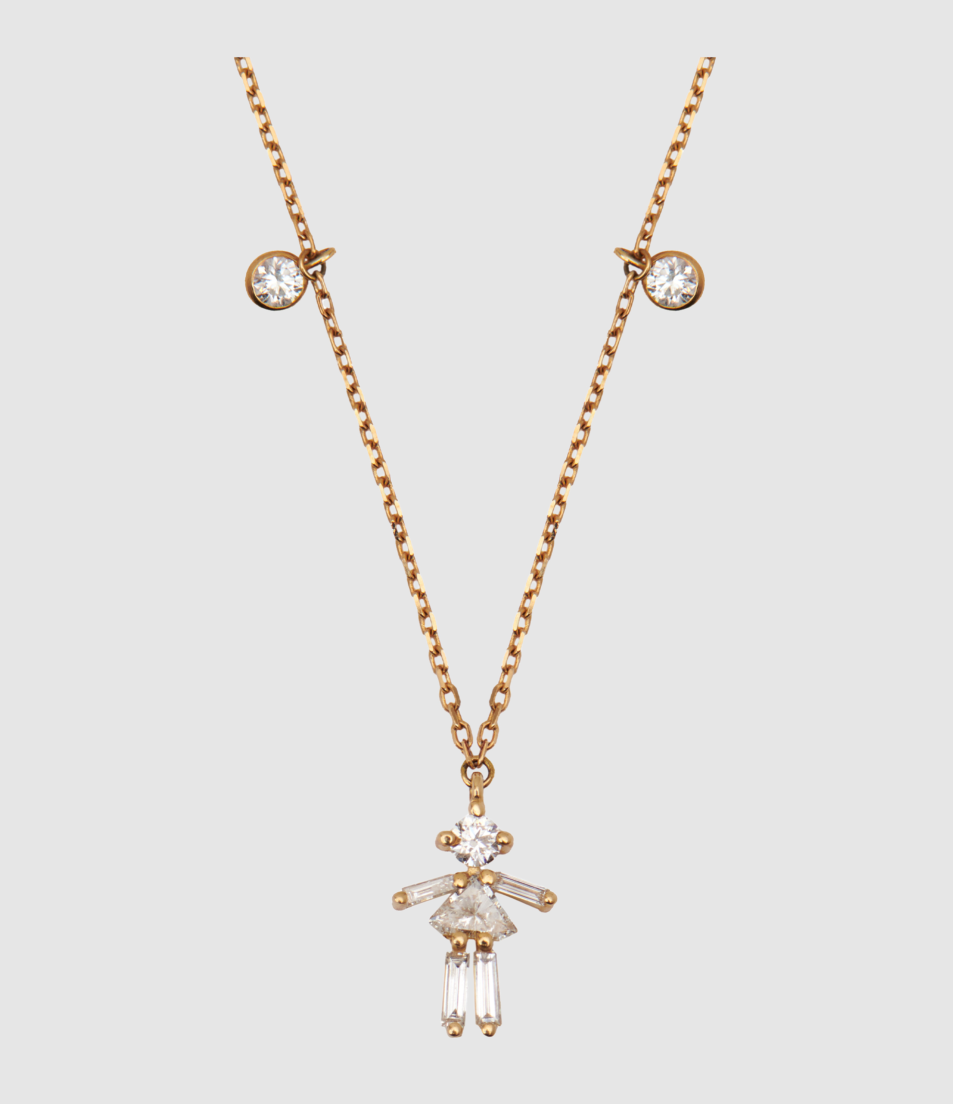 Collier Sunshine Diamants Big Fille Or Jaune