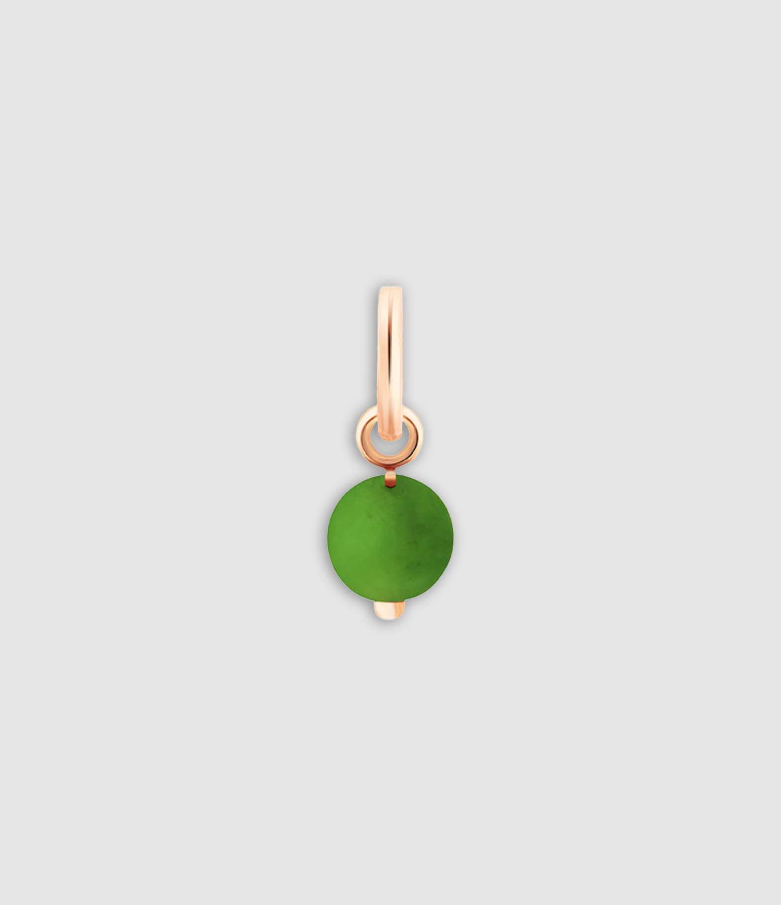 Pendentif Petite Perle Jade Or Rose