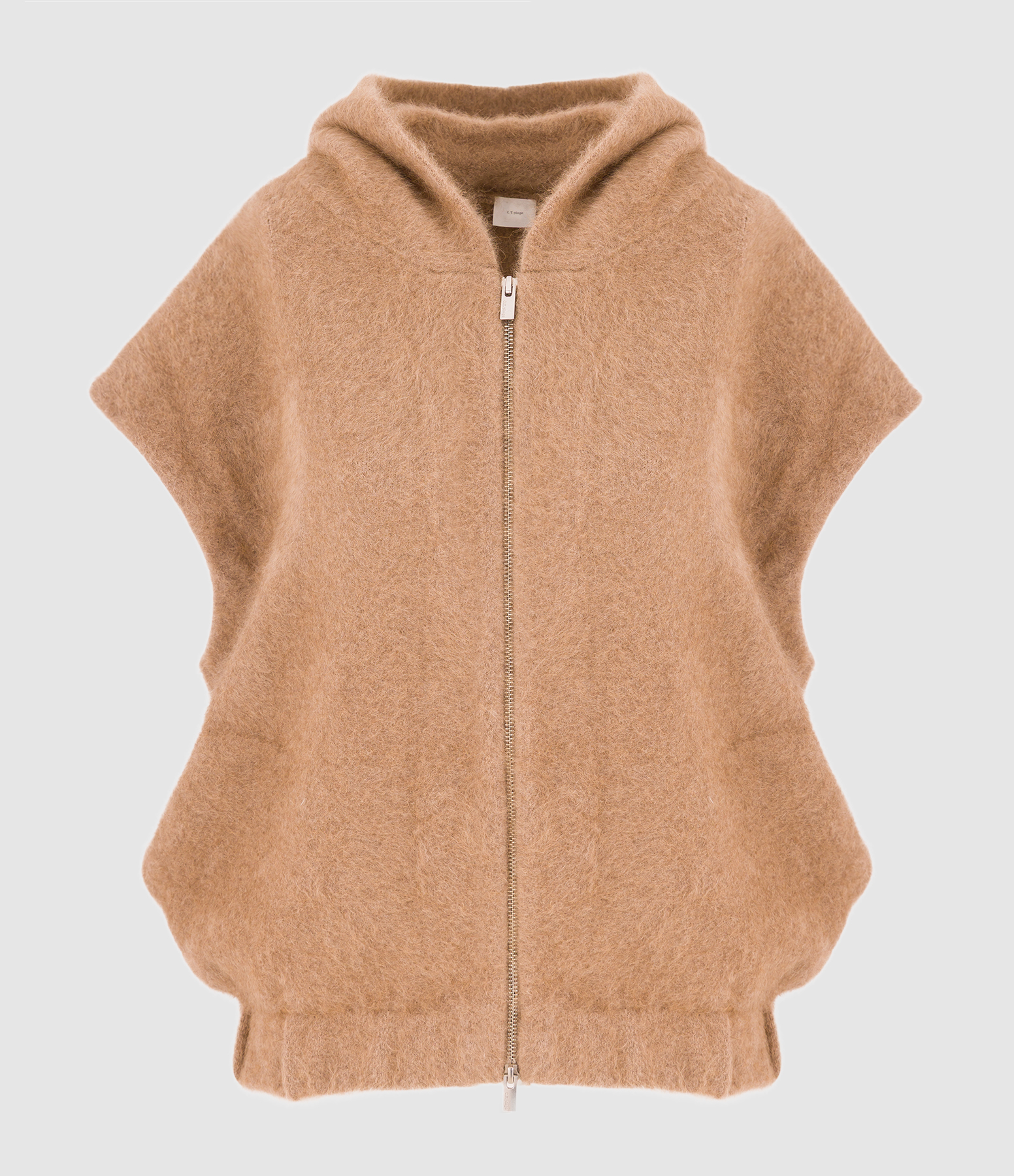 Gilet Ladies Hood N.Camel