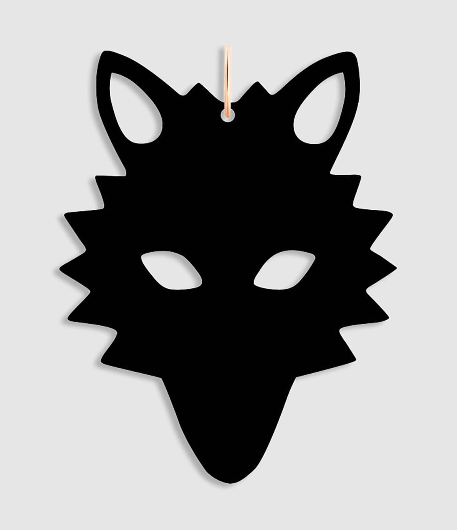 Pendentif Jumbo Wolf Onyx Or Rose