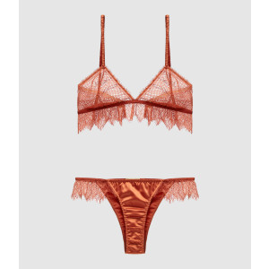 Ensemble Chantal Dentelle Rouille
