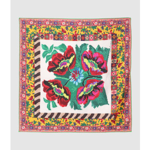 Foulard Aloeuw Soie Multicolore 67x67 cm