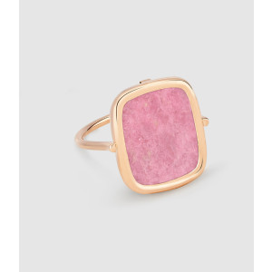 Bague Antique Rhodolite Or Rose