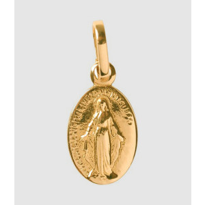 Pendentif Médaille Madone GM Or