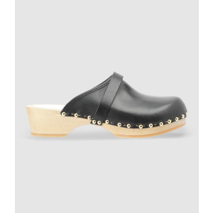 Sabots Yren Rock Bois Cuir Noir