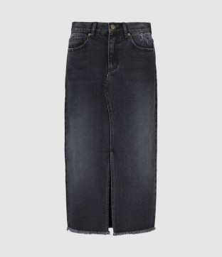Jupe Calla Mid Denim Stone Noir