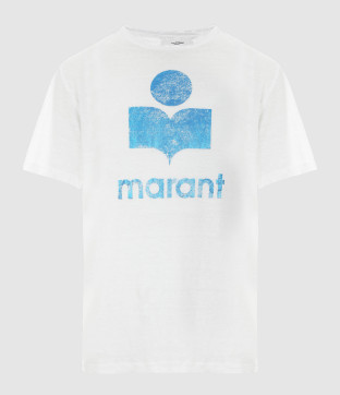 Tee-shirt Zewel Lin Blanc Bleu