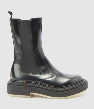 Bottines Chelsea Type 172 Cuir Noir, Exclusivité Lulli