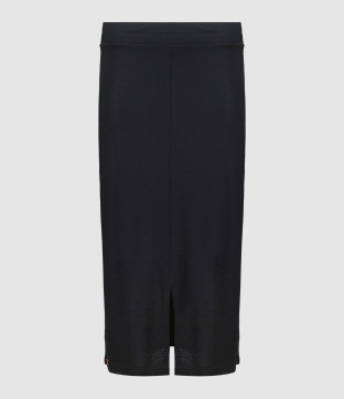 Jupe Fendue Flo Bambou Noir