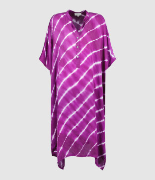 Robe Kaftan Sam Rayures Violet 