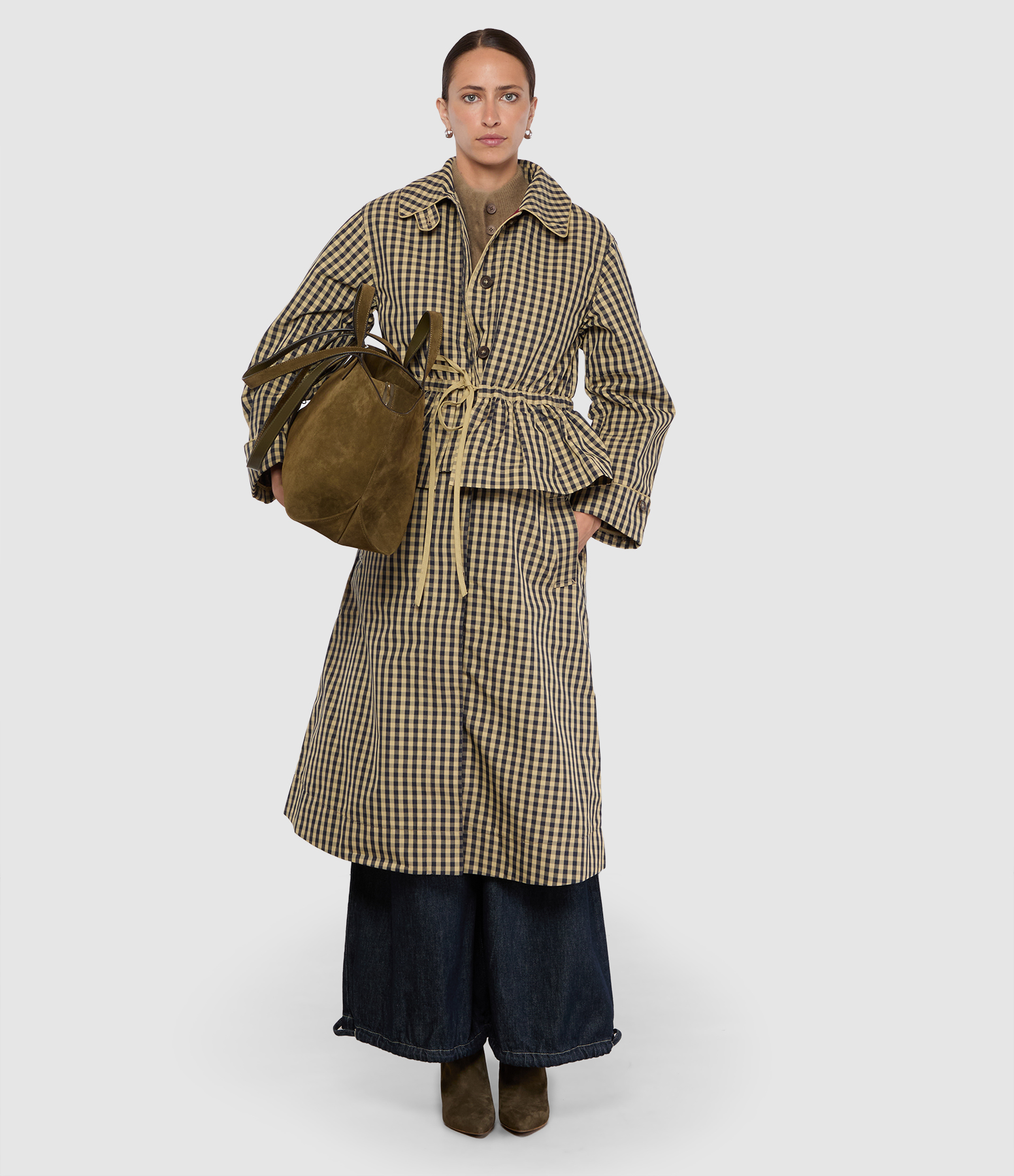 Trench Myrtle Vichy Navy
