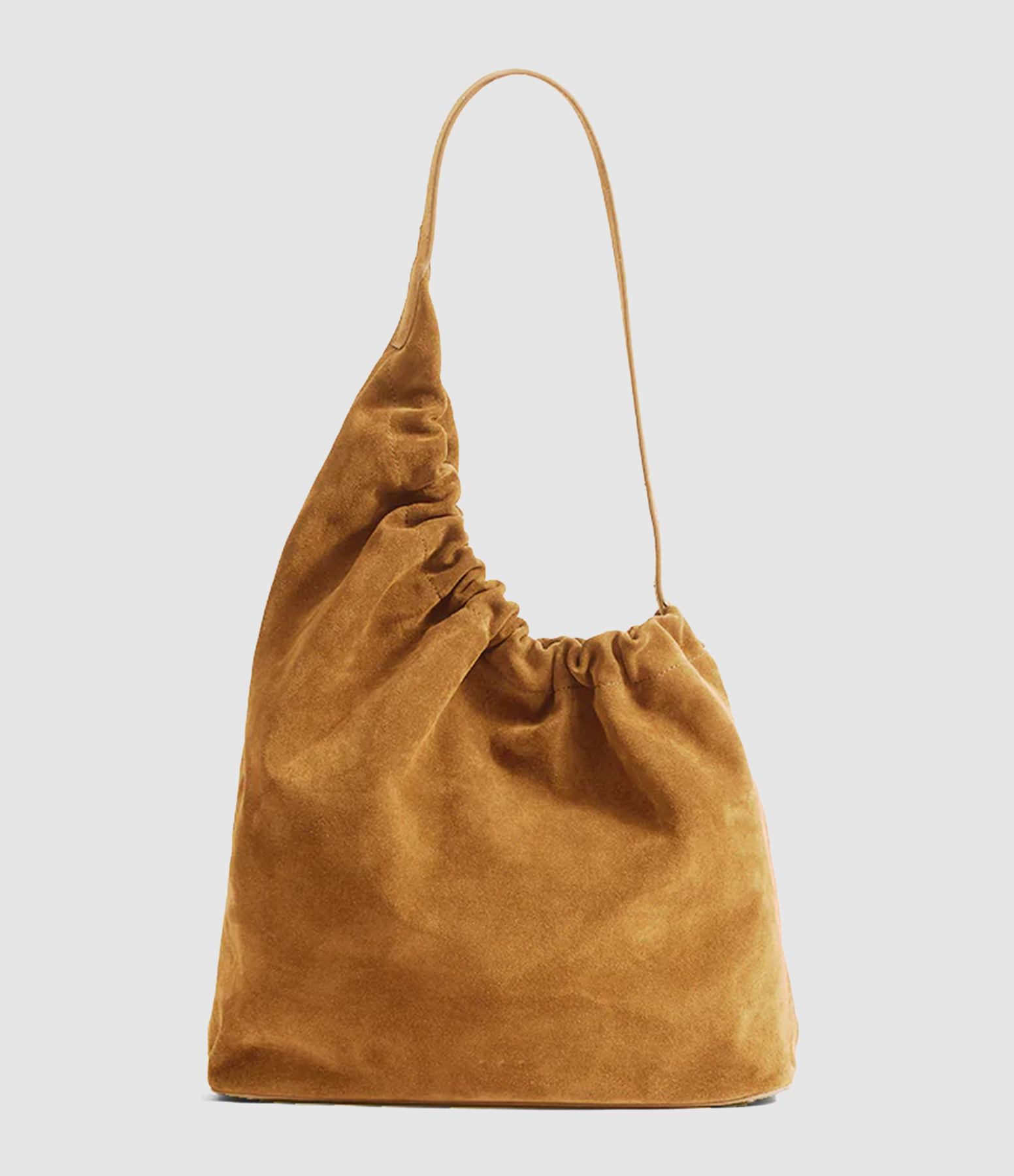 Sac Demi Lune Cloud Suède Havana
