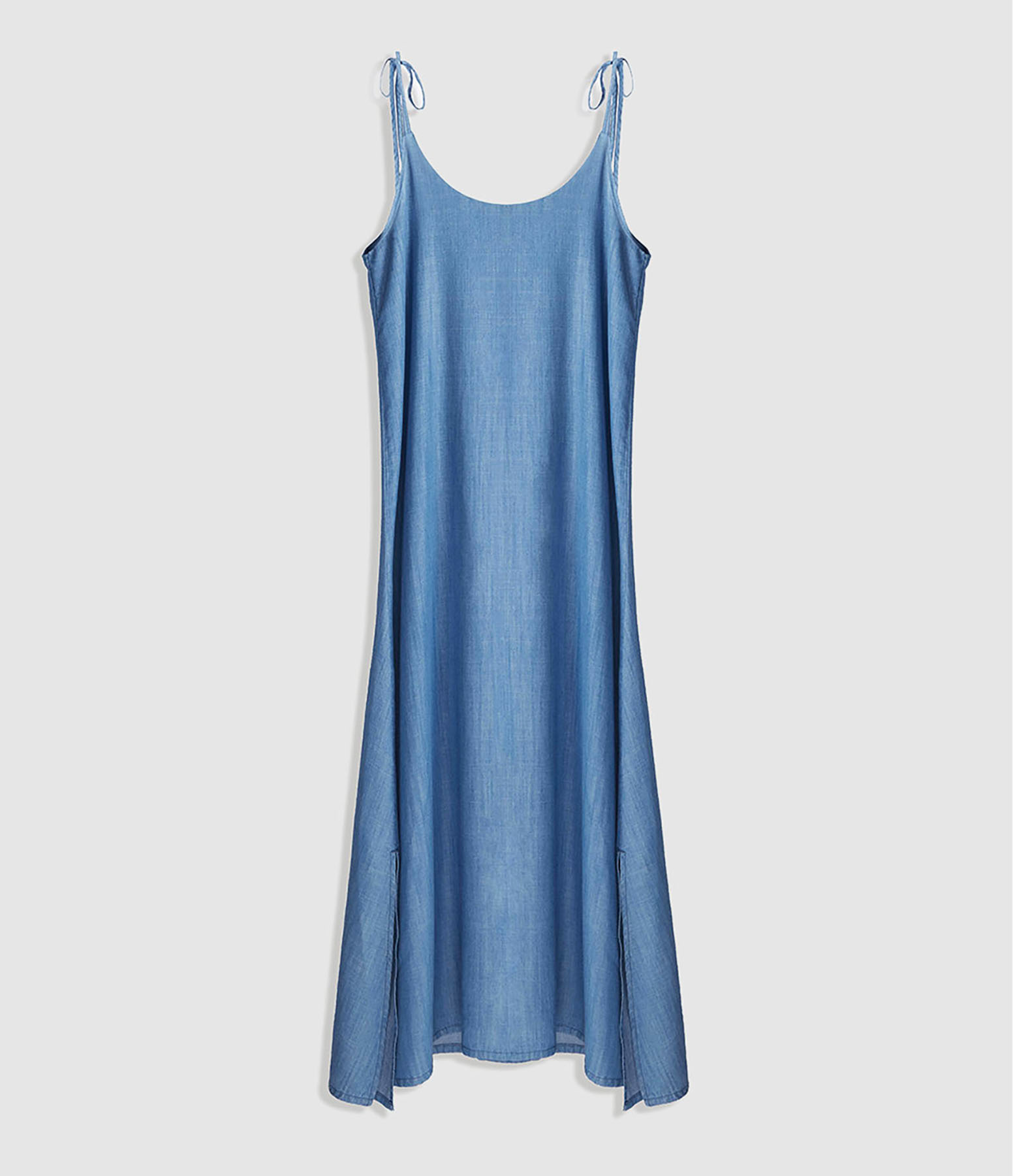 Robe Dessy Dos Nu Denim Stone Bleu