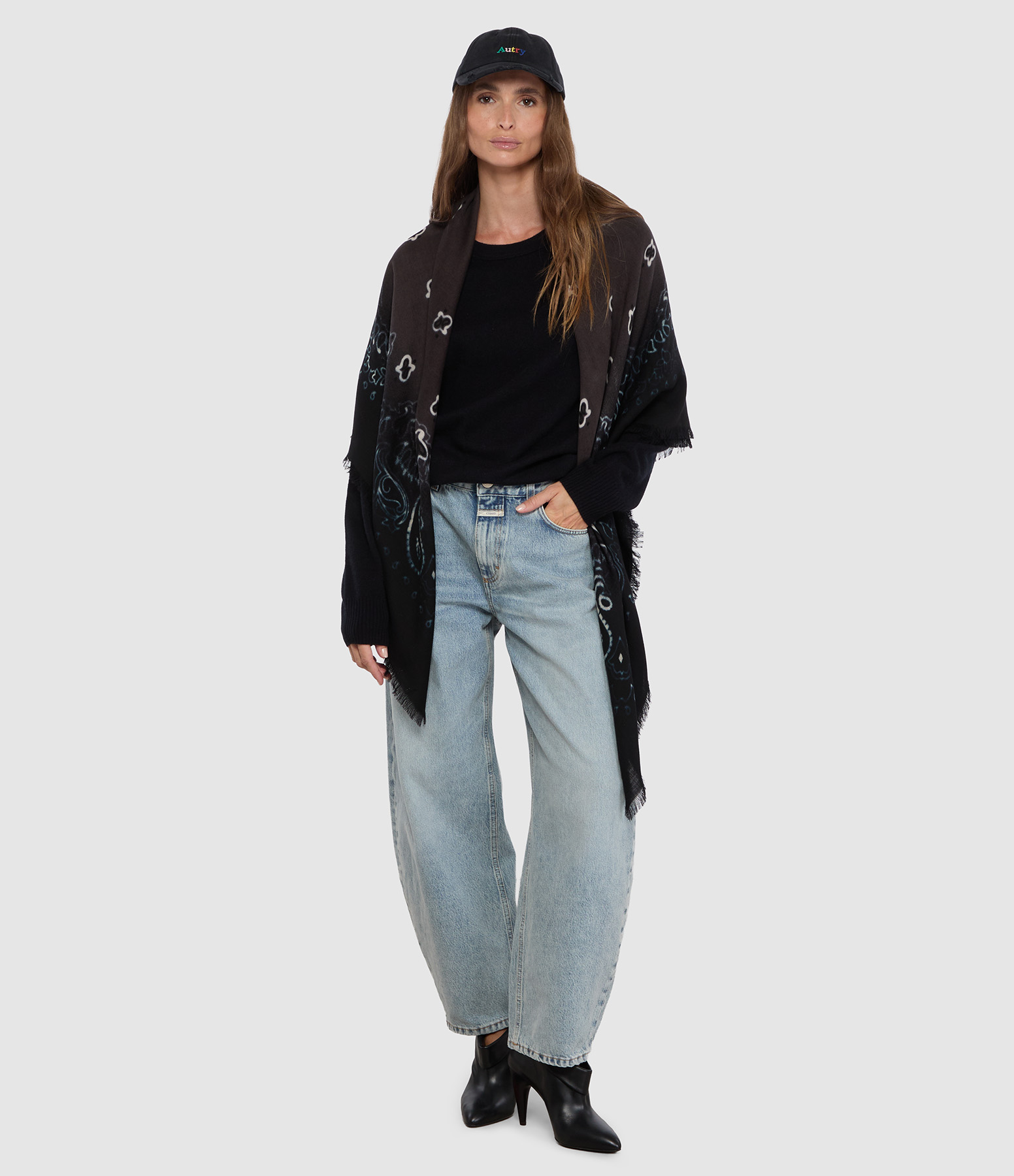 Foulard Jil Quadra Black/Mud