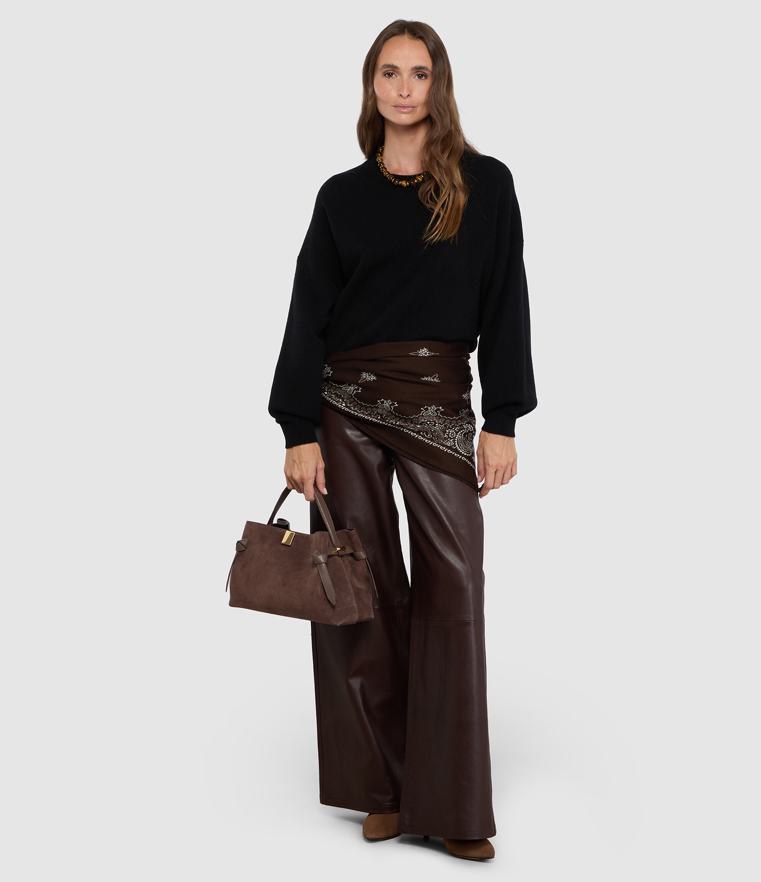 Foulard Judy Carre Dark Choco