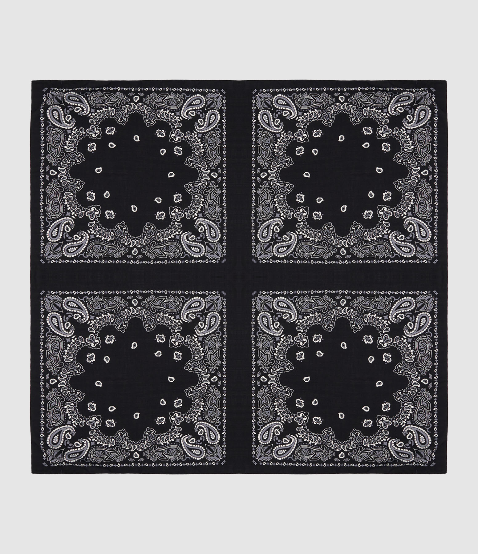 Foulard Royal Cachemire Quadra Black