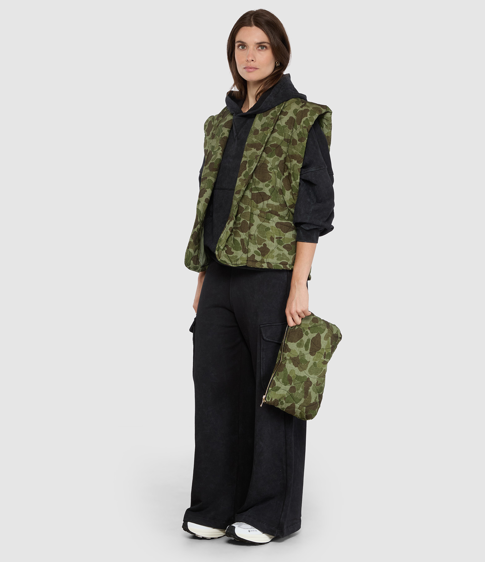 Pantalon Cargo Avenue Lab Nero Carbone