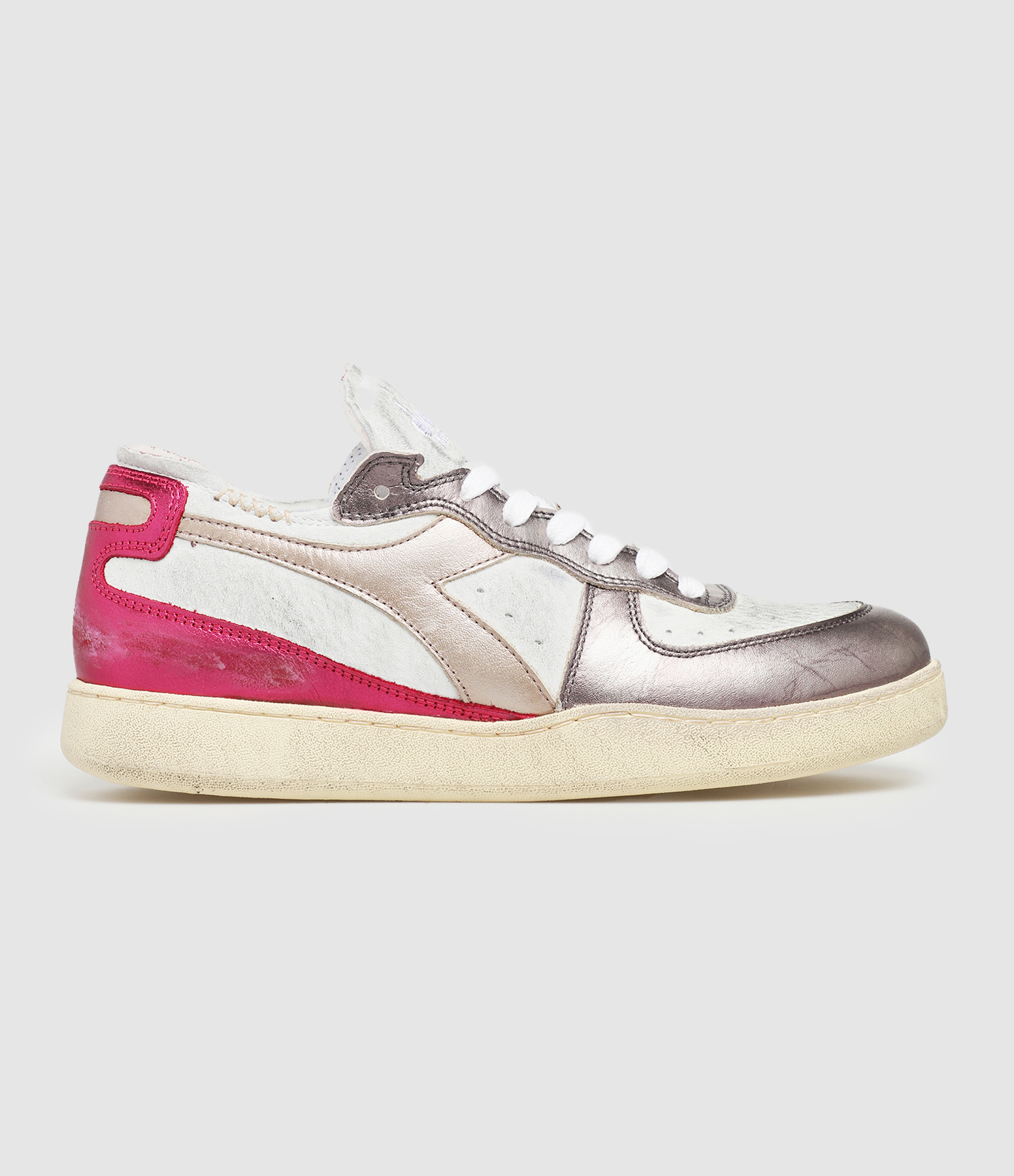 Baskets Mi Basket Row White Fucsia Red