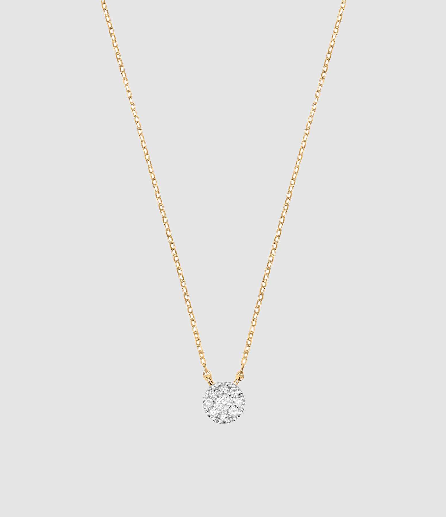 Collier Magic Touch Cible Diamants Or Jaune