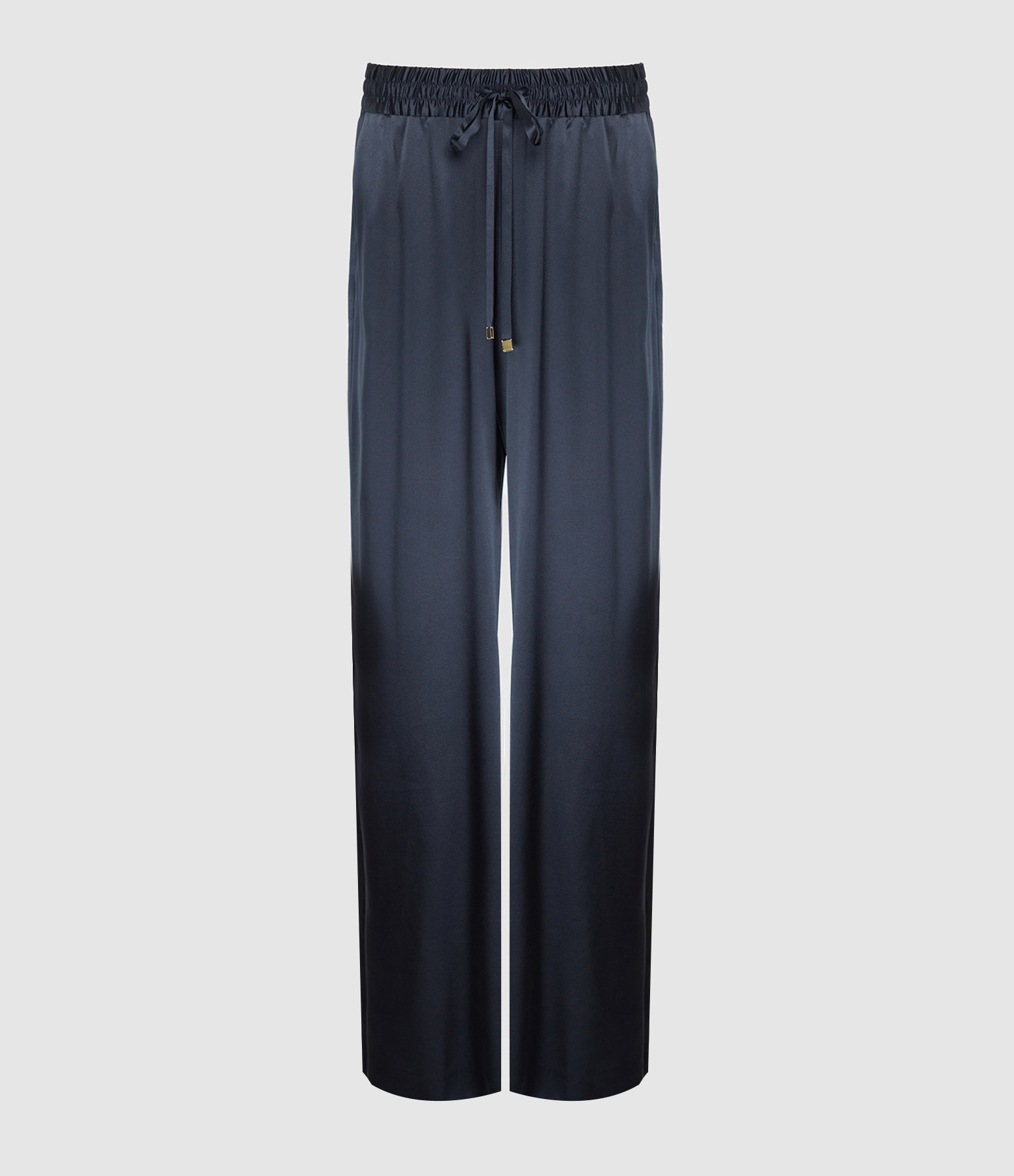 Pantalon Jil Soie Bleu Marine