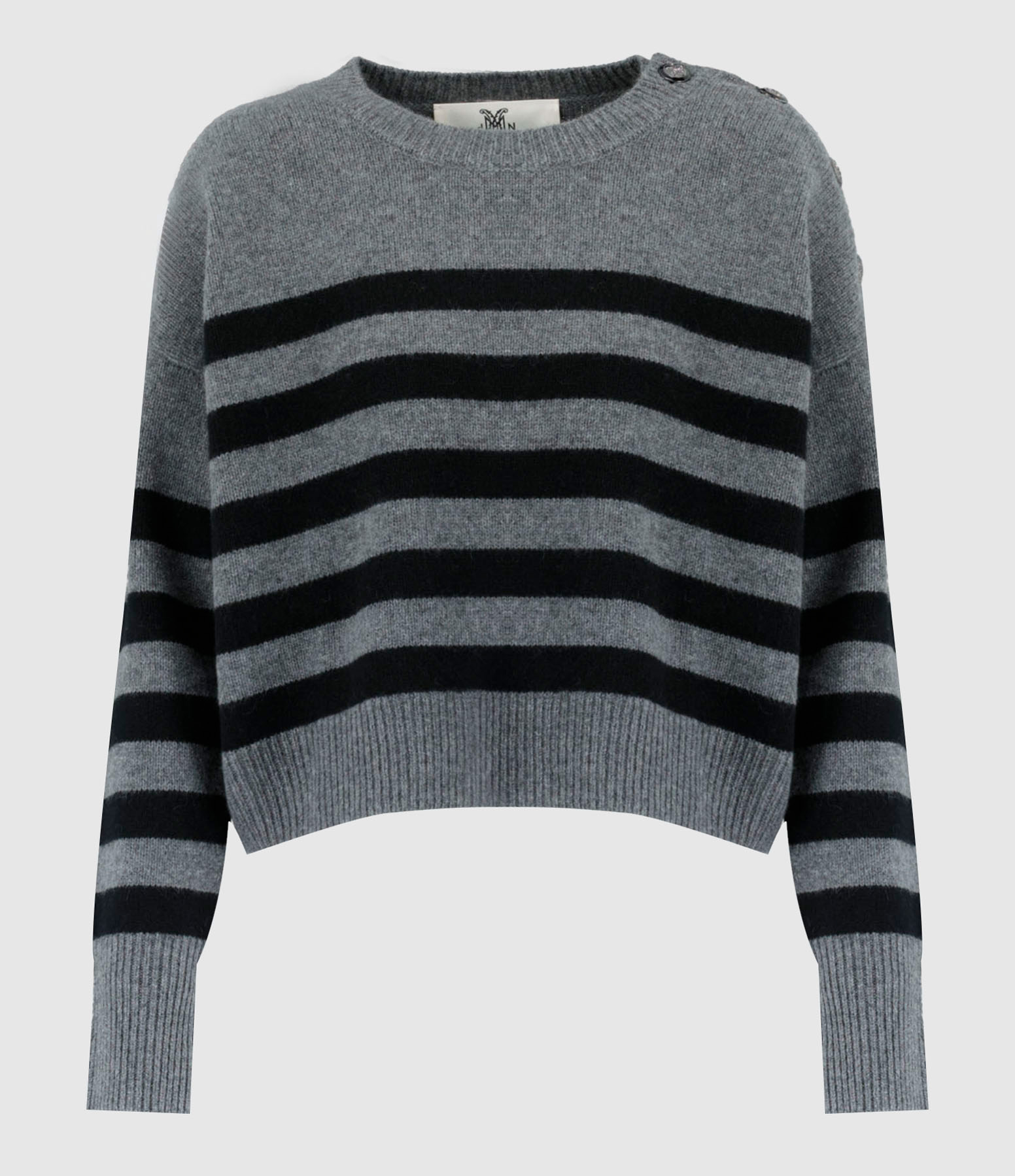 Pull Baby Solal Gris Rayures Noir