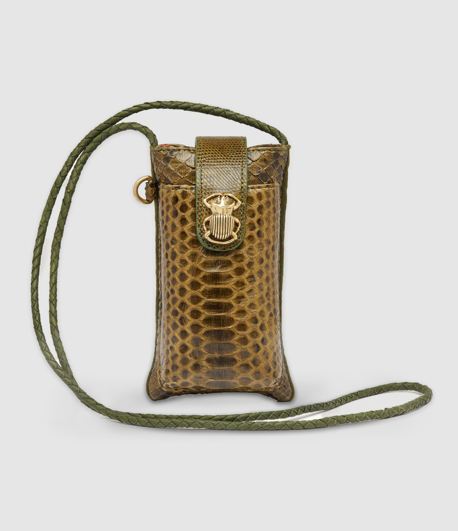 Porte-téléphone Double Marcus Python Kaki