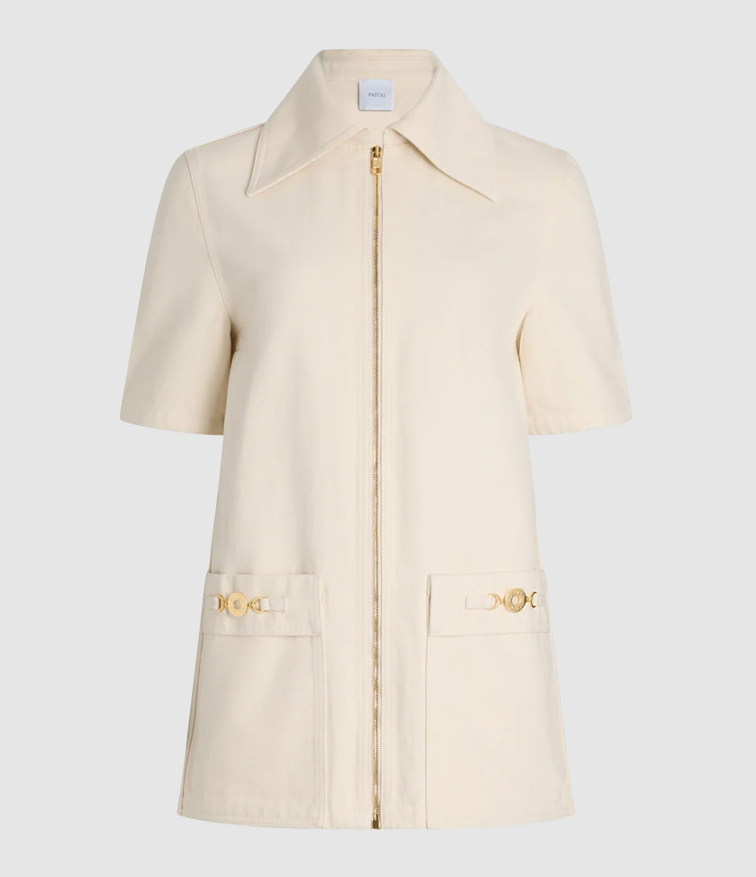 Robe Courte Zippée Jean Natural