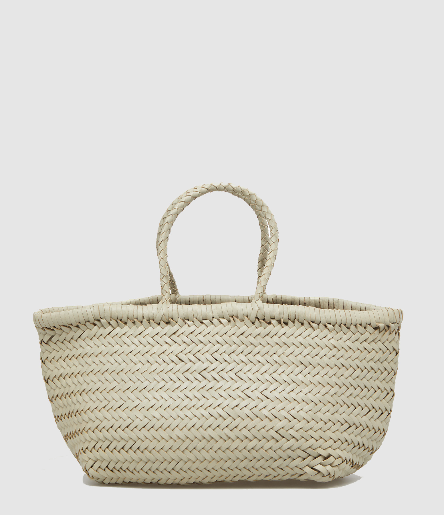 Sac Bamboo Triple Jump Small Cuir Pearl