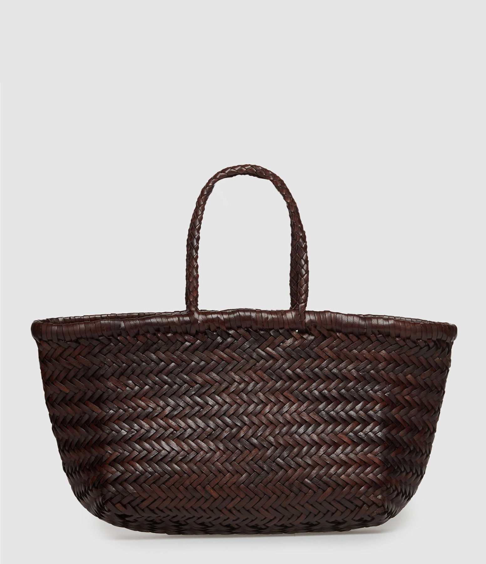 Sac Bamboo Triple Jump Small Cuir Dark Brown