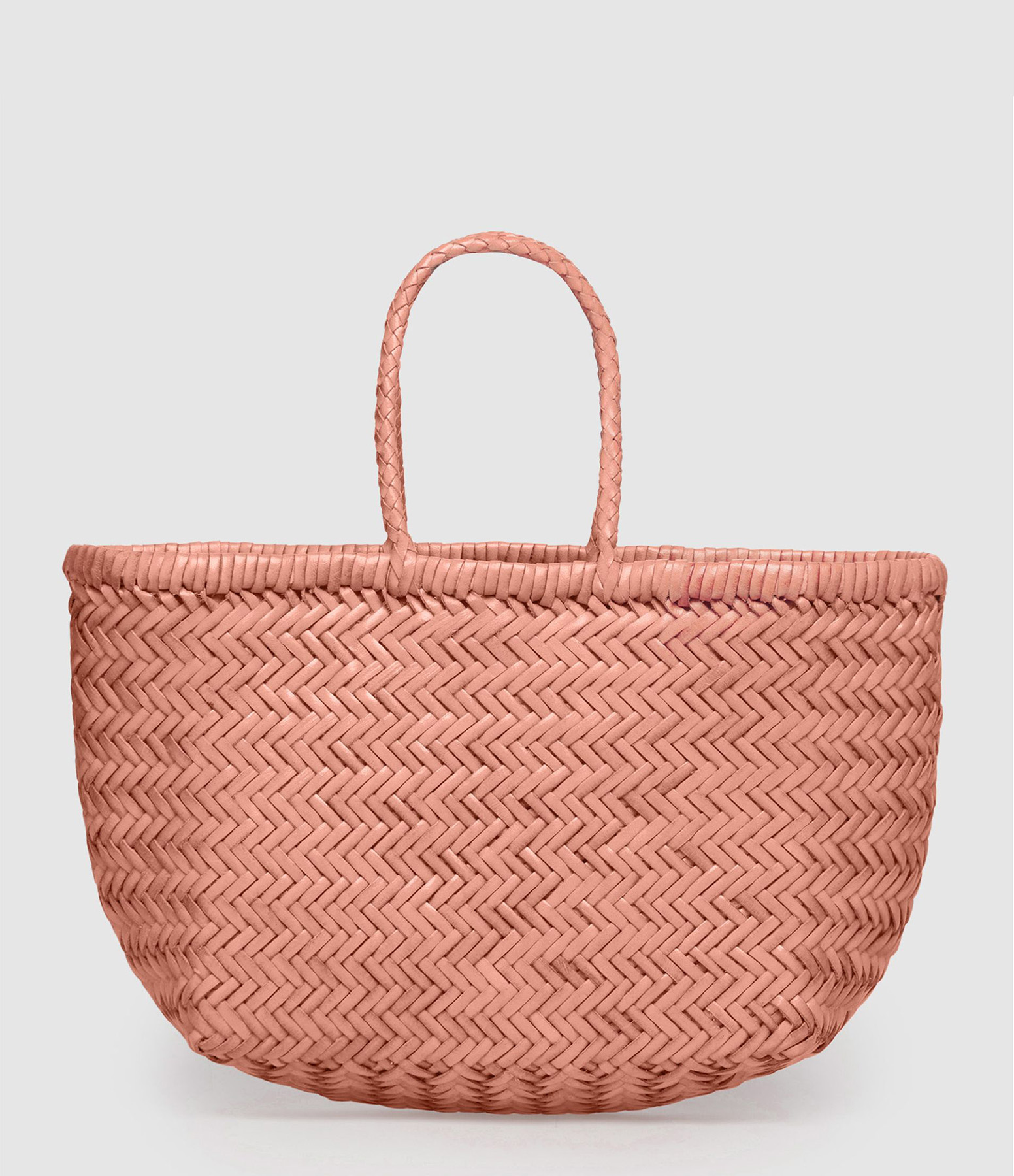Sac Bamboo Triple Jump Small Cuir Rose Pastel