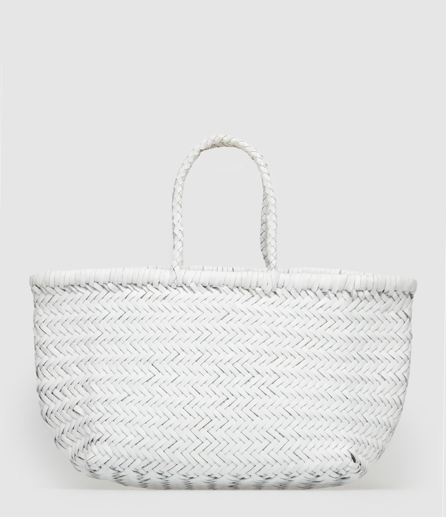 Sac Bamboo Triple Jump Small Cuir Blanc