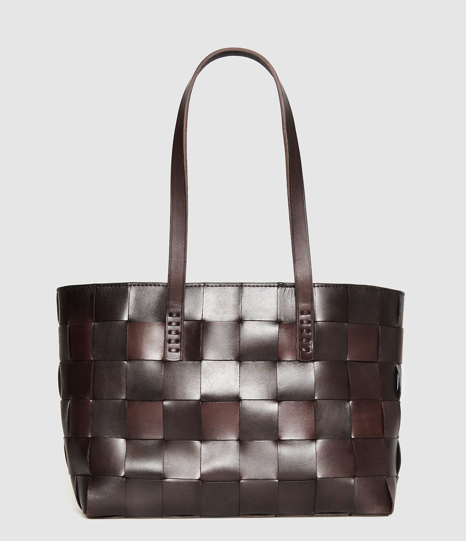 Sac Japan Tote Cuir Dark Brown